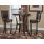 Aleira 2-Person Round Manufactured Wood Dining Set with Swivel Stools