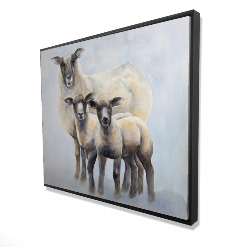 «Sheep Family» sur toile