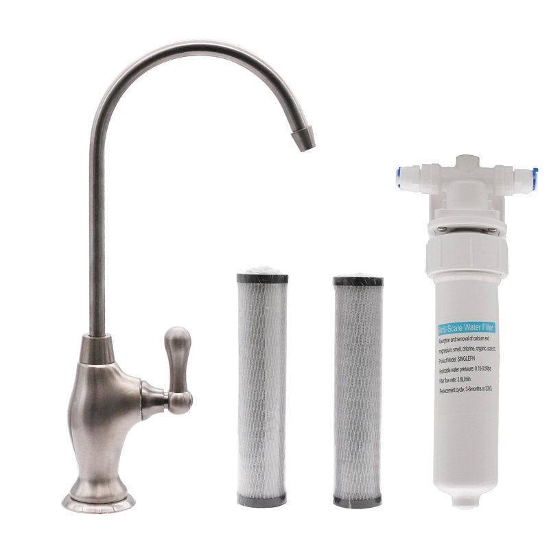 Westbrass Kitchen Faucet with Soap Dispenser, Matte Black
