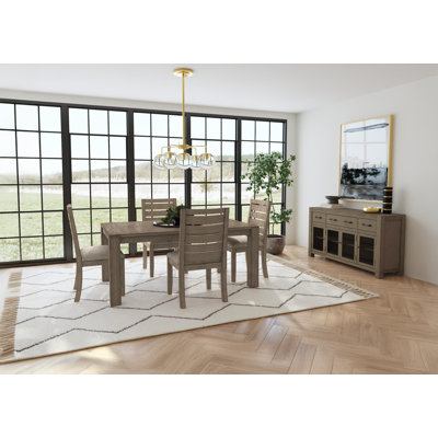 Lancashire Extendable Solid Wood Dining Set