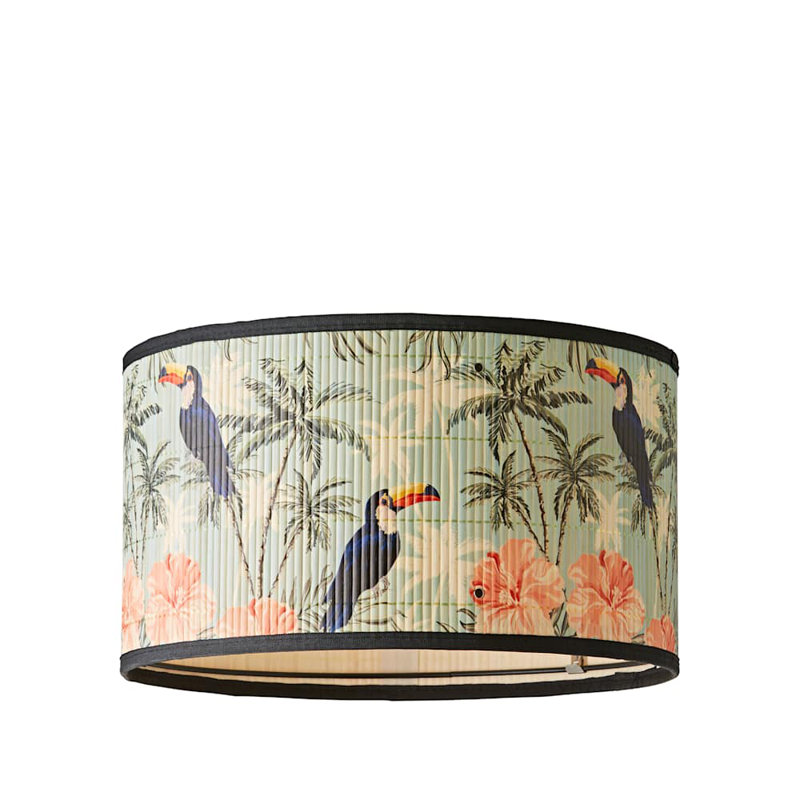 Anif Bamboo Drum Lamp Shade ( Slip-On ), 20cm H x 35cm W x 35cm D
