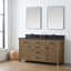 Meuble-lavabo double 60 po Ajiya-182793781-182793783
