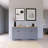 Farmhouse Wood Sideboard TV Stand With 2 Drawers And Adjustable Shelves-1533685425