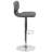 Norrell Contemporary Vinyl Adjustable Height Barstool with Vertical Stitch Back-24677834