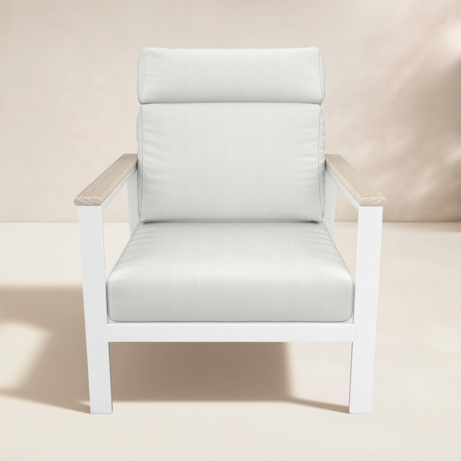 Townsend Sunbrella® Patio Lounge Chair, Canvas White