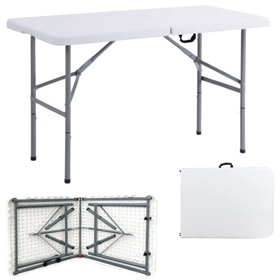 Rectangular Metal Outdoor Picnic Table , 61cm W 122cm D