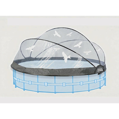 10 Foot Round Multifunctional All Weather Cover Pool Dome Enclosure For Outdoor Pools, Compatible W/Clean & Warm Water Frame Pools