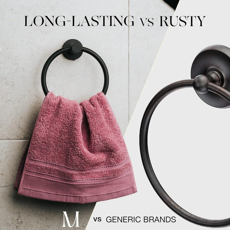 Towel Ring, Matte Black