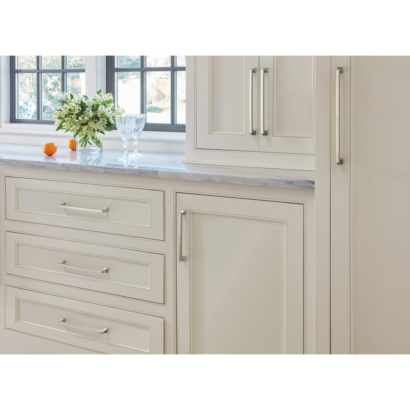 Mulholland Bar Cabinet Pull, Polished Nickel, 3"