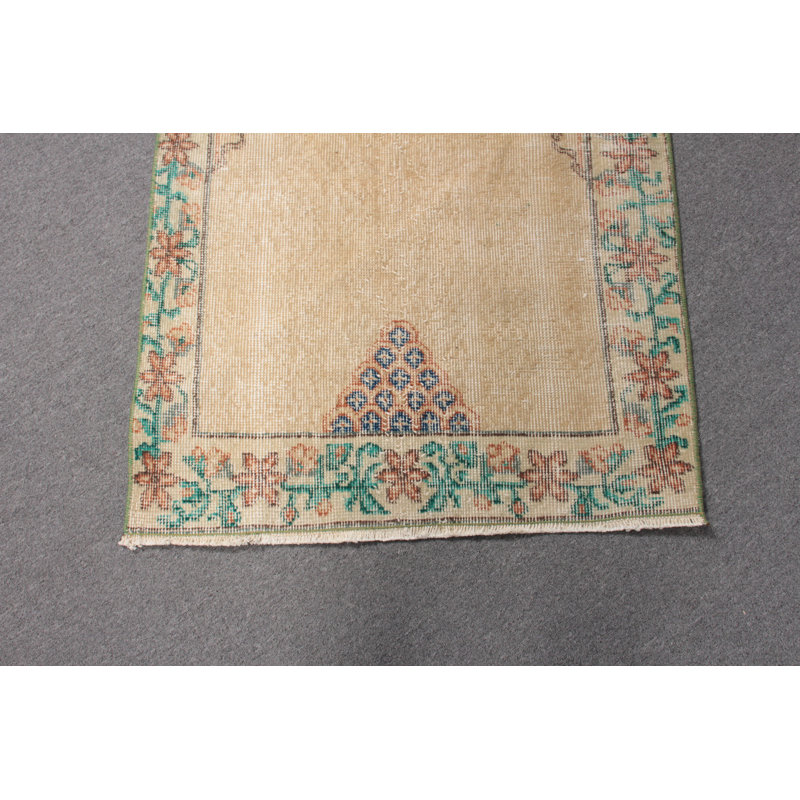 Tapis turc Anatolian antique tissé à la main en vert vif pour décoration intérieure et cadeaux