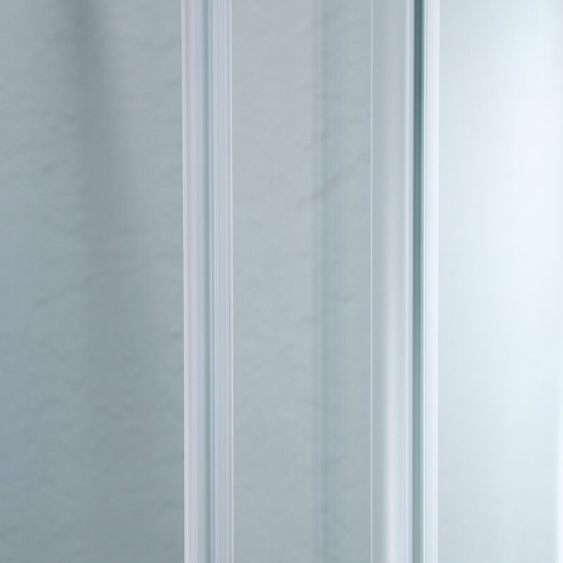 Chrome Frameless Neo-Round Corner Shower Enclosure, 36" x 72"