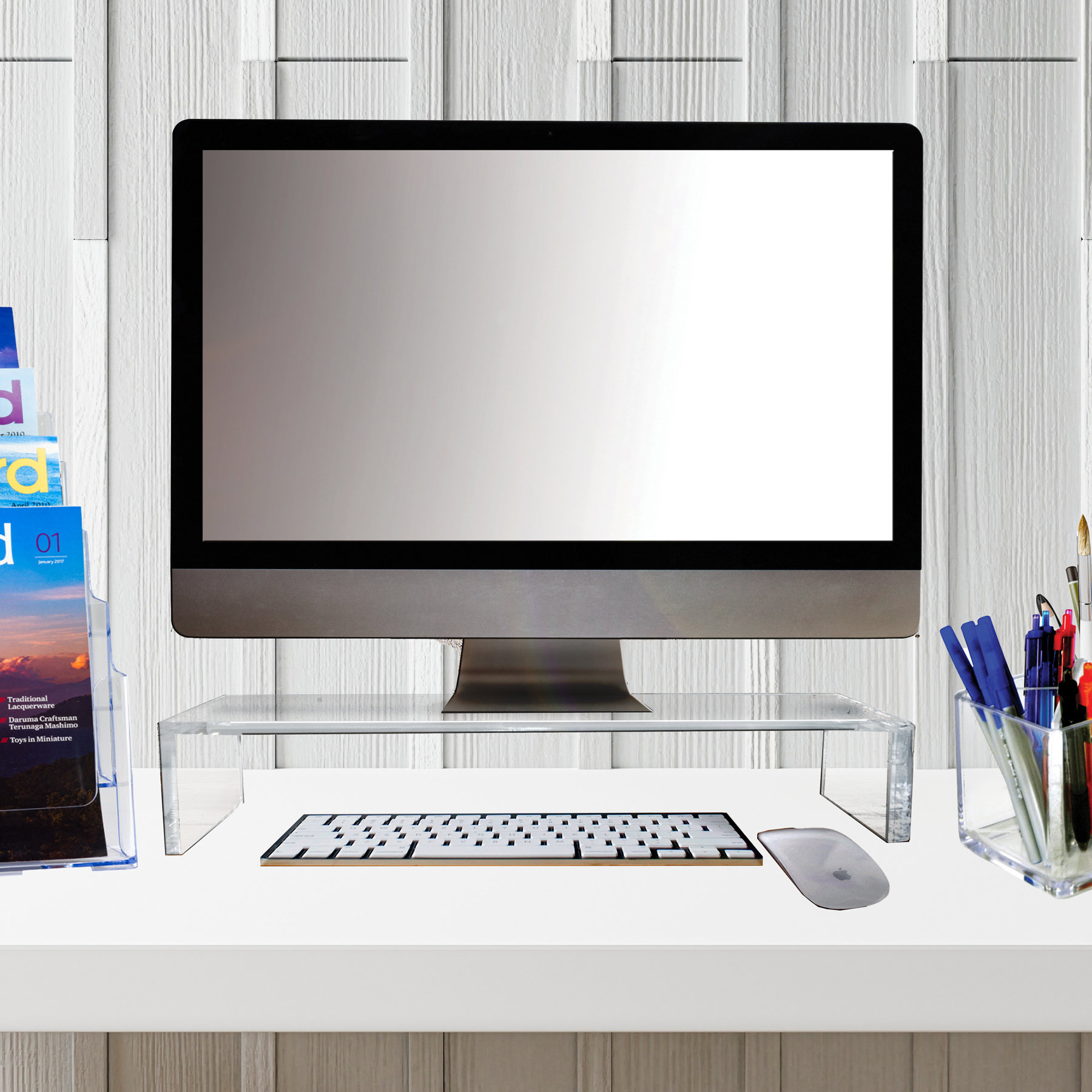 Azar Displays Clear Acrylic Monitor Riser (1/2