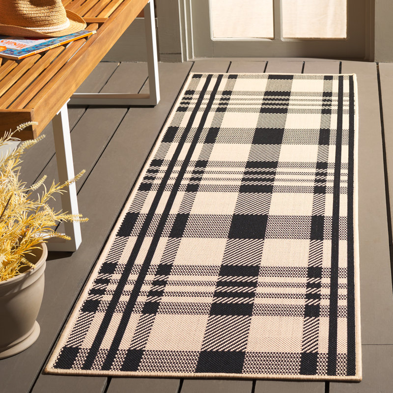Tapis d'intérieur / extérieur à motif écossais Lakeeva Performance, Tapis de couloir 2 pi 3 po x 6 pi 7 po