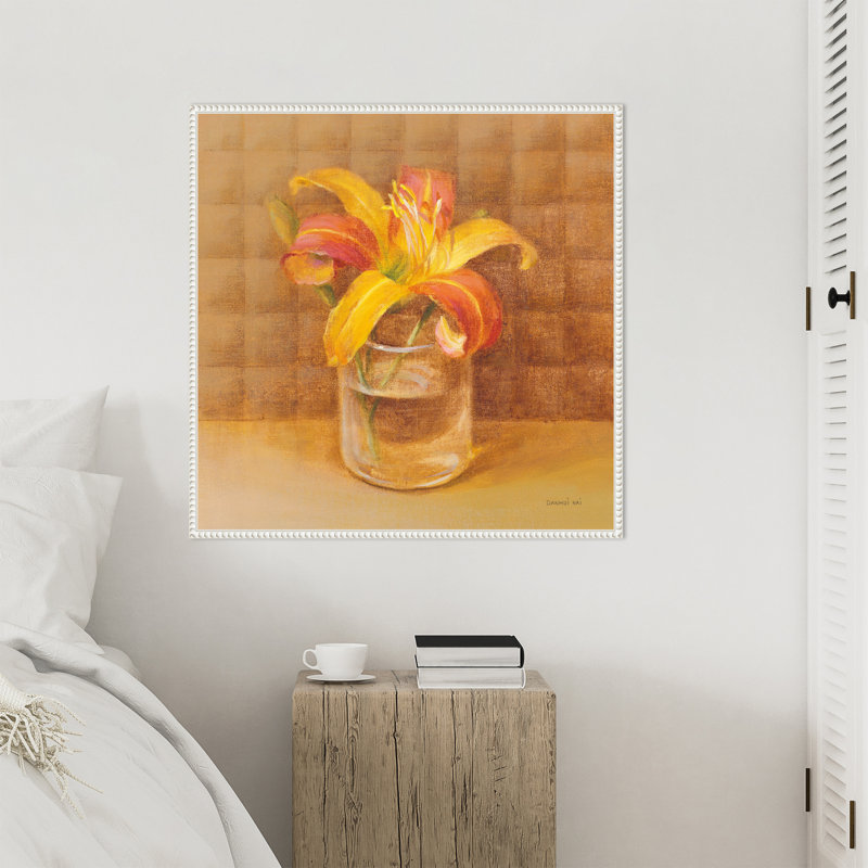 «Lily in Glass» par Danhui Nai, reproduction d'art sur toile encadrée, H 30 po x l 30 po