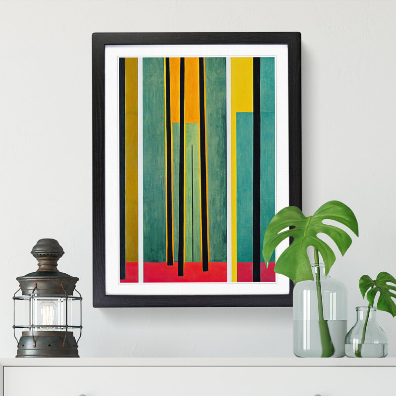 Ortraud Rain Forest in Abstract Vol.3 - Wall Art, 34cm H x 25cm W x 2cm D, Walnut