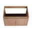30 Inch Wall-Mounted Bathroom Vanity Base With Soft Closing Doors, Imitative Oak