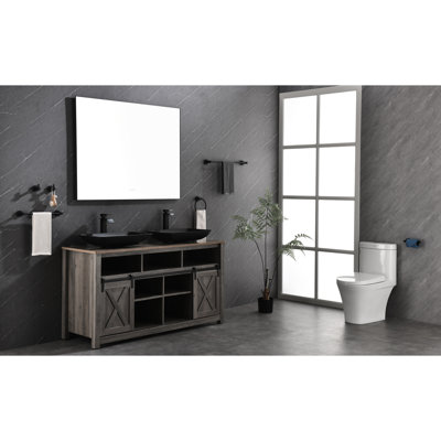 Miroir de salle de bain à DEL, 48 po x 36 po, avec fonction de brouillard, fixé au mur, réglable pour une beauté optimale