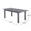Table de salle à manger d'extérieur extensible en bois d'acacia