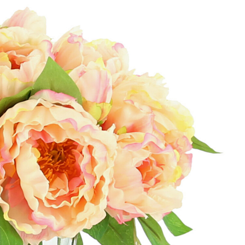 Peony In Glass Vase