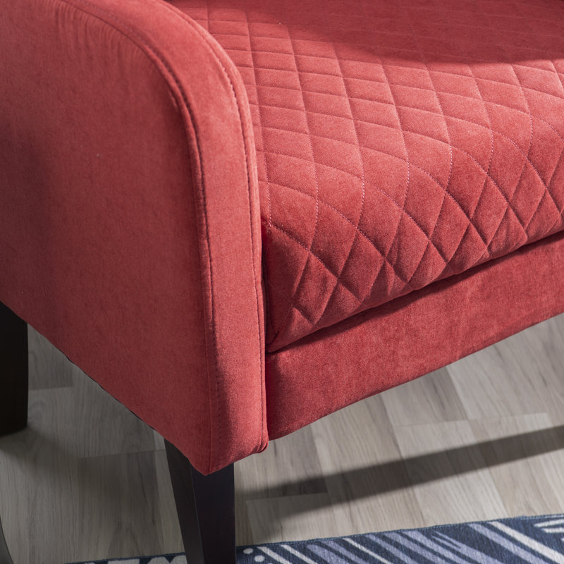Fauteuil à oreilles Lyric , Mélange de polyester rouille
