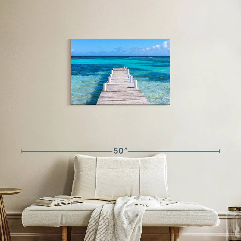 Gillard, Playa Larga, Porto Rico, océan, H 20 po x l 30 po