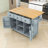 Dyches Kitchen Island with Storage Cabinet and 3 Drawers for Dinning Room-465882864