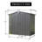 167 Cu.Ft Large Capacity Outdoor Storage Shed - 6.5x4.1ft Galvanized Steel Tool Shed with Lockable Double Doors & Vented Roof