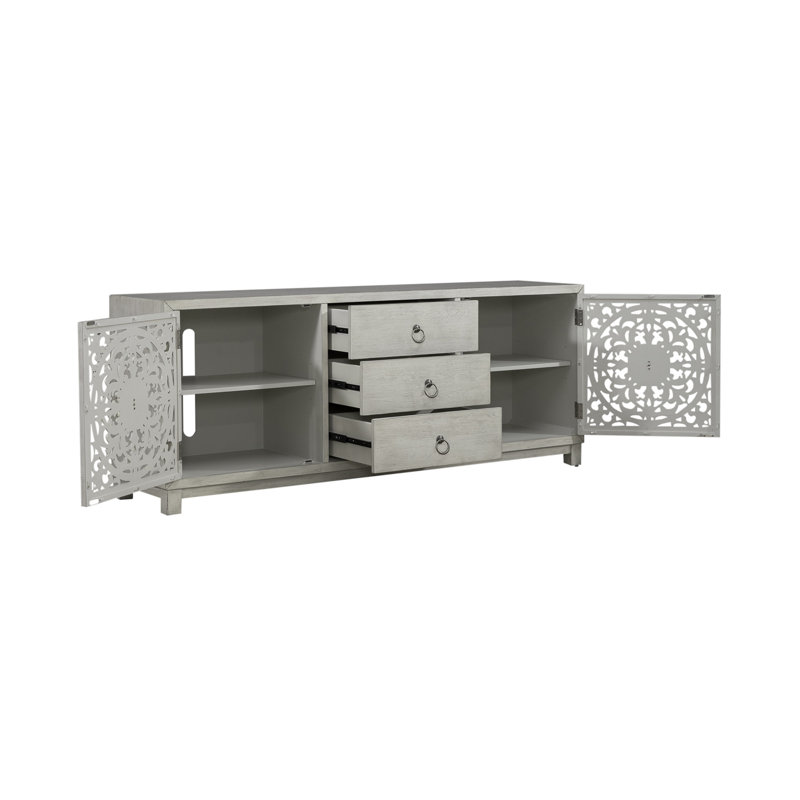 Buffet décoratif Noran, H 29 po x l 72 po x P 18 po