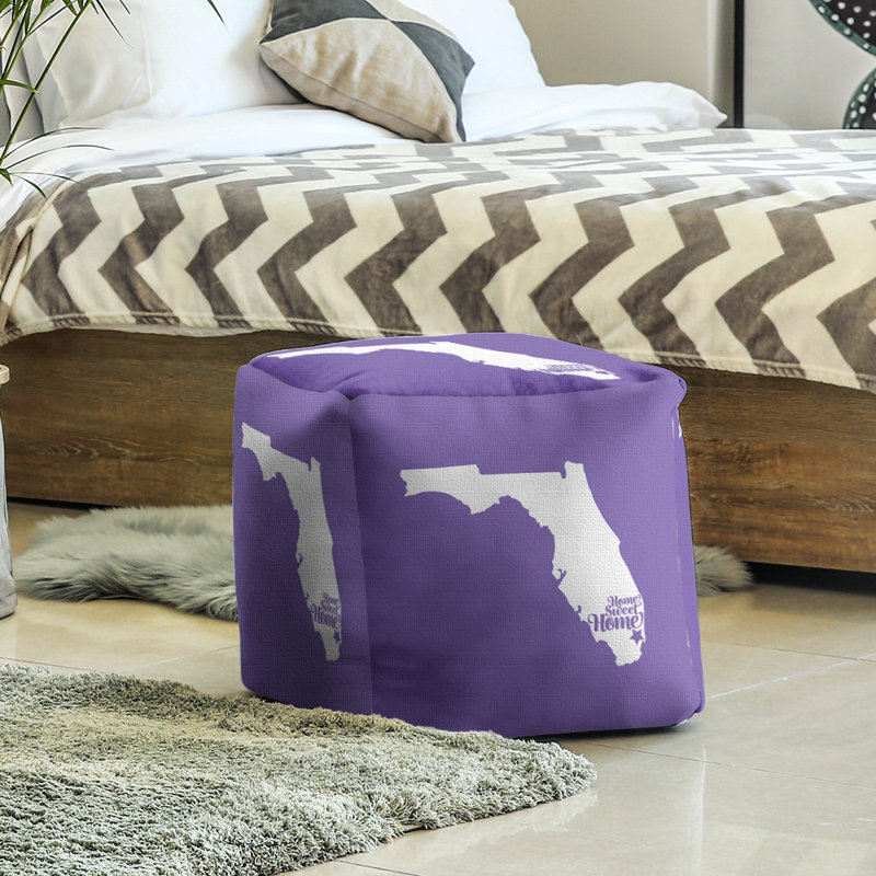 Repose-pieds à cubes de the home miami, Mauve