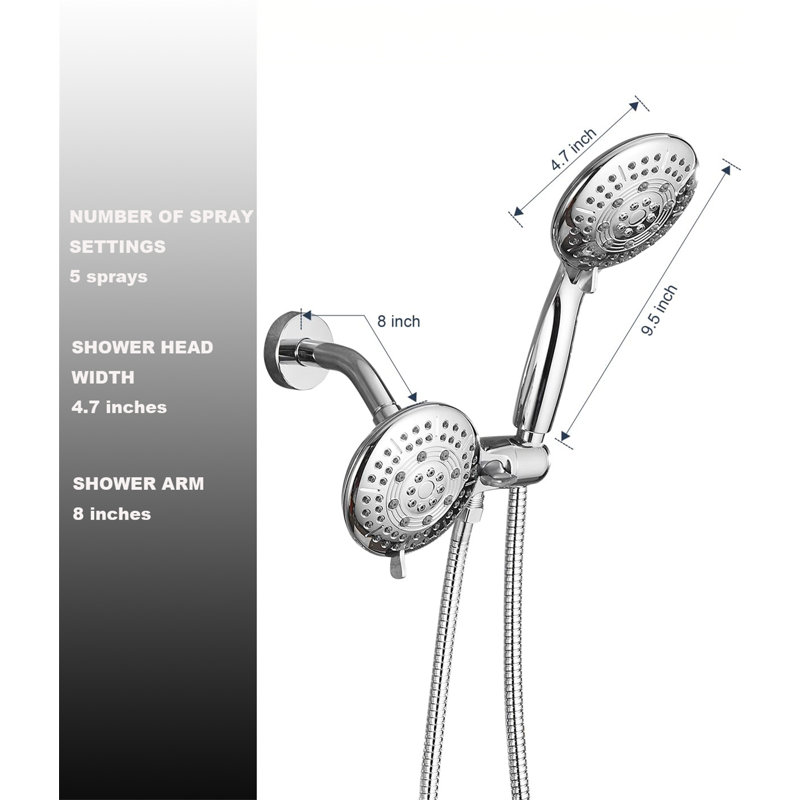 Double Shower, Chrome