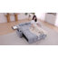 Canapé-lit convertible l 65 po 3 en 1, causeuse escamotable avec table d'appoint et ports USB et ports Type-C avec accoudoirs de rangement Vincy-267843843