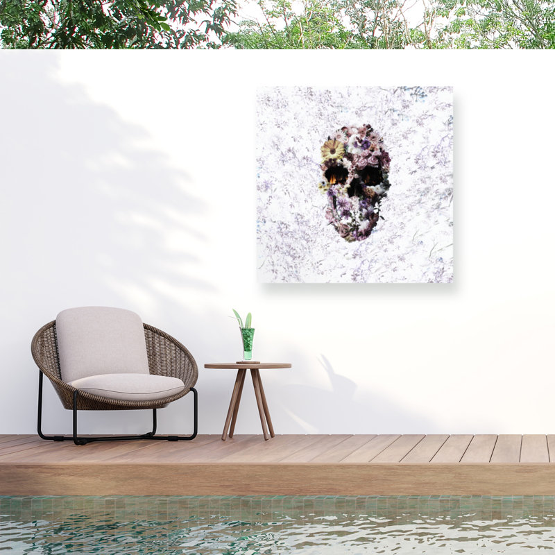 Toile d'extérieur Ali Gulec Upland Skull Light, H 35 po x l 35 po