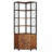 77.9" Tall Corner Bookshelf With 5-tier Open Display Shelves,  L-shaped Bookcase With Closed Storage Cabinet, Adjustable Foot, Anti-tip Device For Living Room, Office, Study
