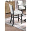 Chaise d'appoint 2 pièces à hauteur de comptoir rembourrée-674557677