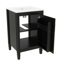 Armoire de meuble-lavabo compacte en céramique 20 po avec 1 porte à fermeture silencieuse et beaucoup de rangement-1699352835
