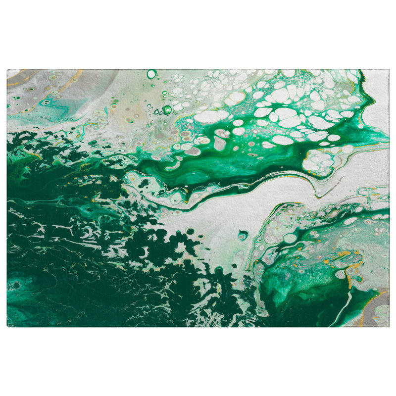 Premium Machine Washable Dream Shag ADS55 Abstract Rug, 1'8" x 2'6"