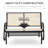 2-Person Outdoor Glider Bench, Patio Double Swing Rocking Chair Loveseat W/ Powder Coated Steel Frame For Backyard Garden Porch, Chair-565384653