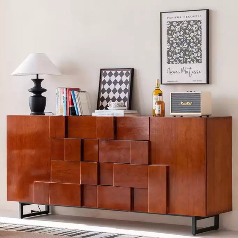 Buffet de cuisine rétro, H 35,83 po x l 70,87 po x P 15,75 po