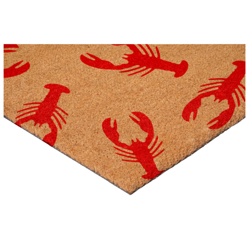 Paillasson homard 57A4B6ada35845, L 24 po x L 36 po