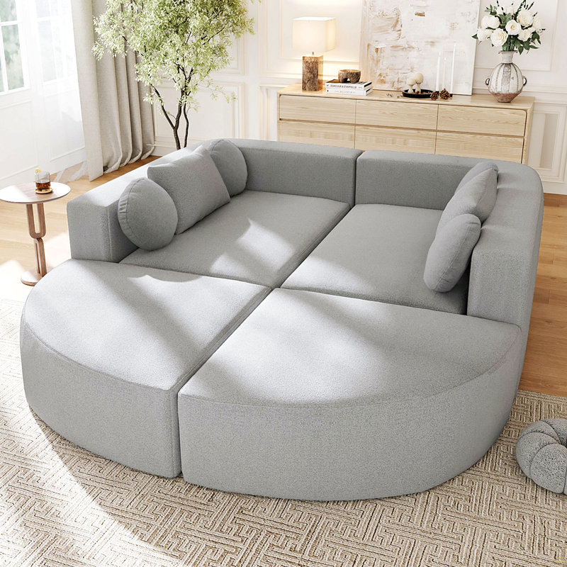 Canapé modulaire Boneless Couch, Gris