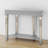 Andreja Half-Moon Console Table with Shelf