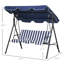 Balancelle d'extérieur 3 places avec coussin amovible Outsunny-864638203