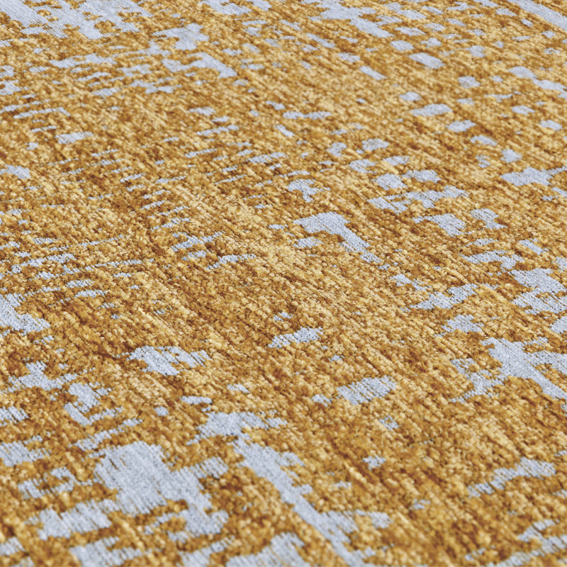 Agita Flatweave Gold Rug, Rectangle 160 x 230cm