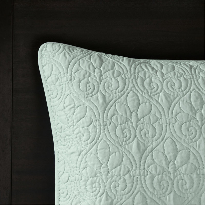 Couvre-lit réversible pour grand lit - Le coton prélavé remplit un environnement de chambre à coucher serein, une vue matelassée élégante, comprend une chambre à coucher avec 2 taies décoratives, un look attrayant,