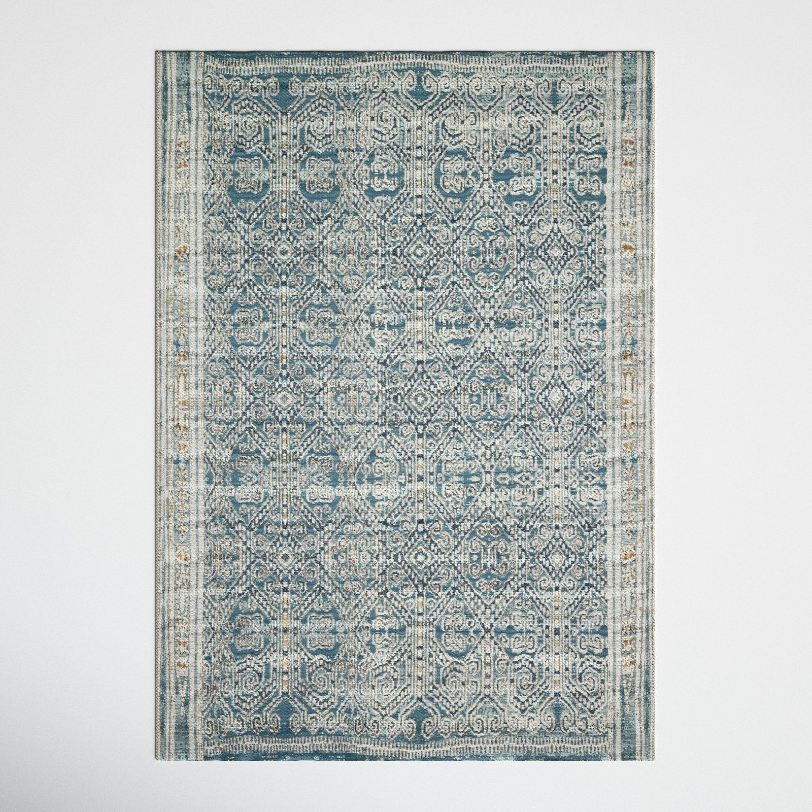 Davana Blue Indoor/Outdoor Rug, Rectangle 7'10" x 11'2"