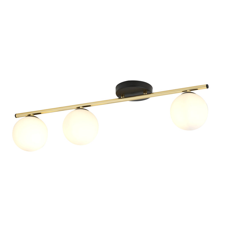 Wojtala 3 - Light Dome Chandelier, White, Black