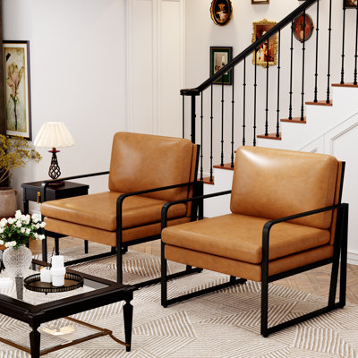 Bouk Faux Leather Armchair