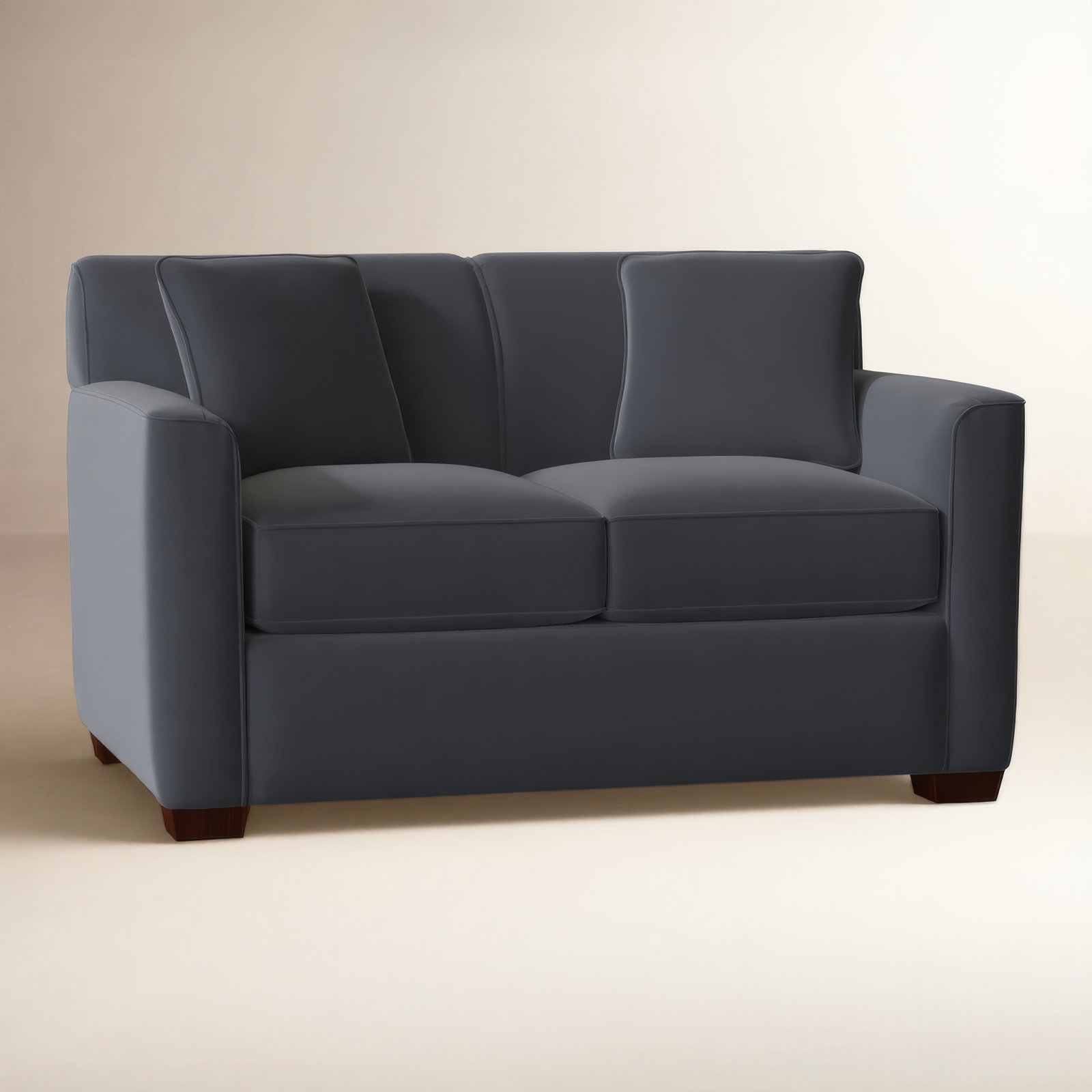 Keaton 60'' Upholstered Loveseat, Craftwood 23 Navy Performance Chenille, No