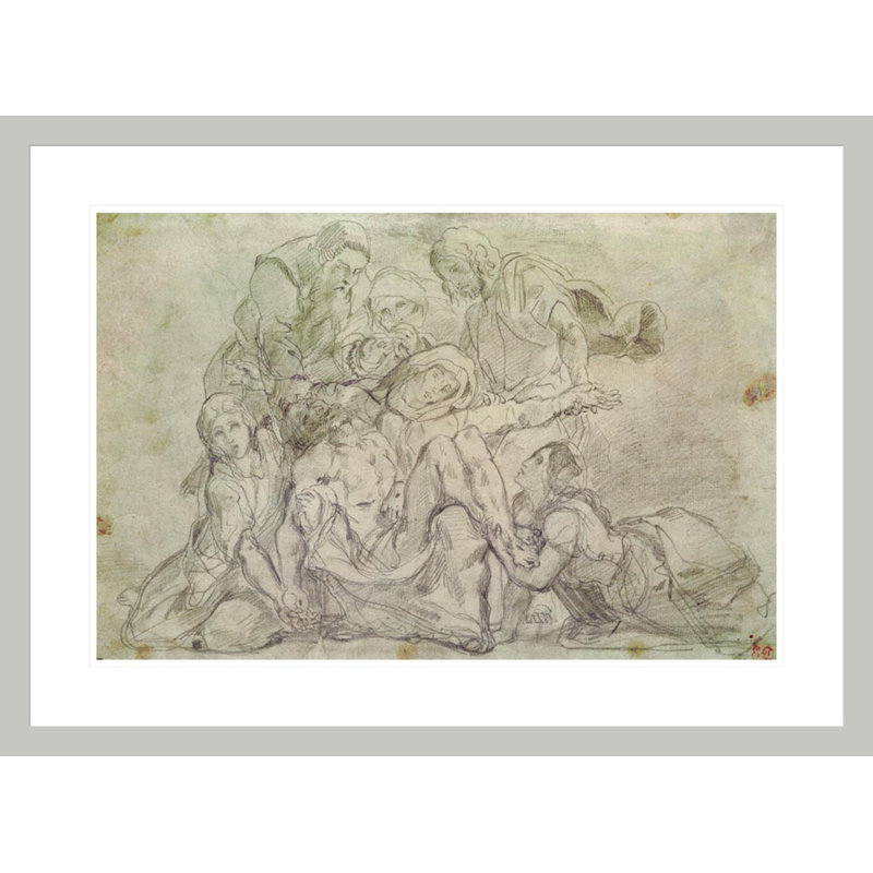 Pieta by Eugène Delacroix -Framed Giclee Print, 21.63" H x 29.5" W