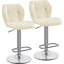 color Height Adjustable Modern Faux Leather Swivel Bar Stools-627337837